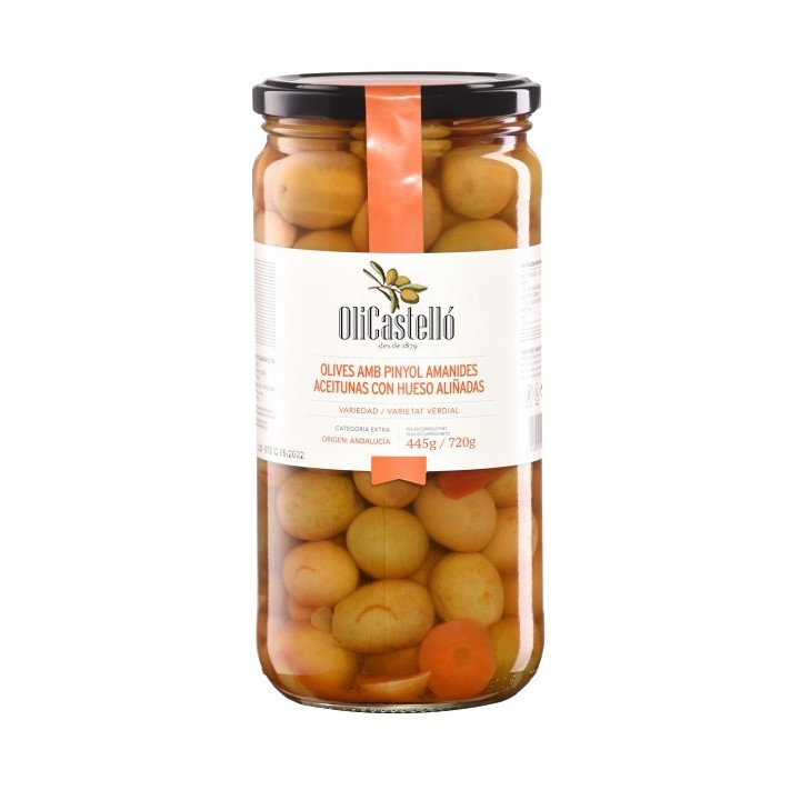 Olives amanides amb pinyol | Tapa Mediterrània