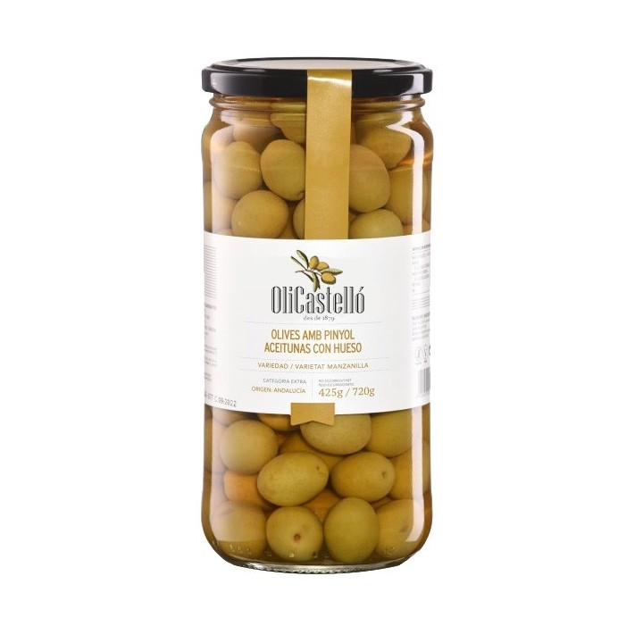 Olives amb pinyol - Manzanilla | Qualitat Premium