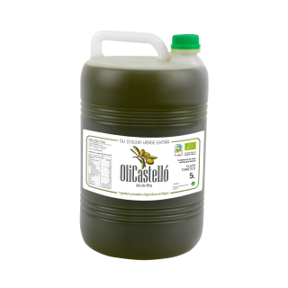 Aceite de Oliva Virgen Extra Ecológico Arbequina 5L - OliCastelló