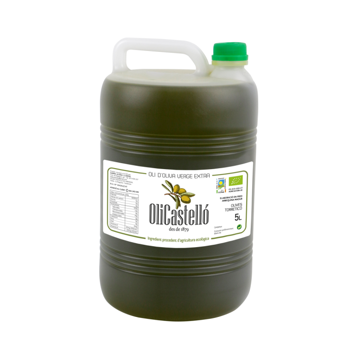 Aceite de Oliva Virgen Extra Ecológico Arbequina 5L - OliCastelló